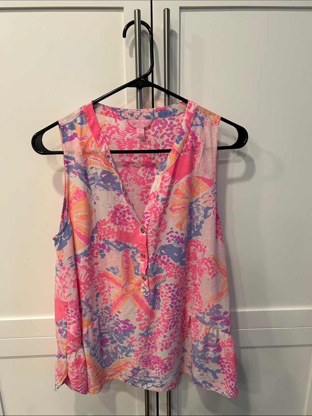 Lilly Pulitzer Pink Purple Printed Tank Top